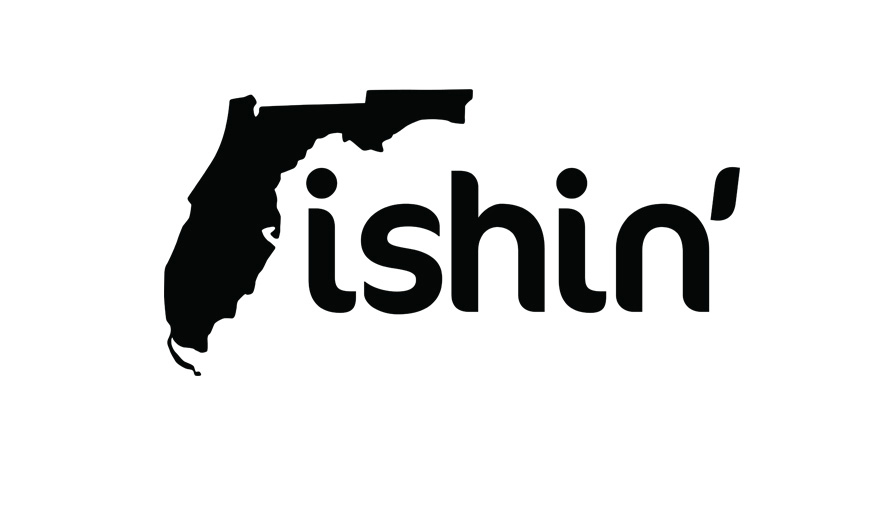 Fishin Fishing Florida FL Black Free Flipped Backwards Rotated Reversed F Logo Design Sticker Decal Bait