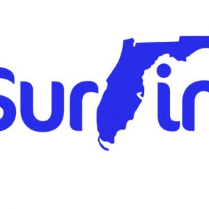 Surfin Florida Flipped Backwards F Logo Design Color Black NoFL Decal Sticker Stoke
