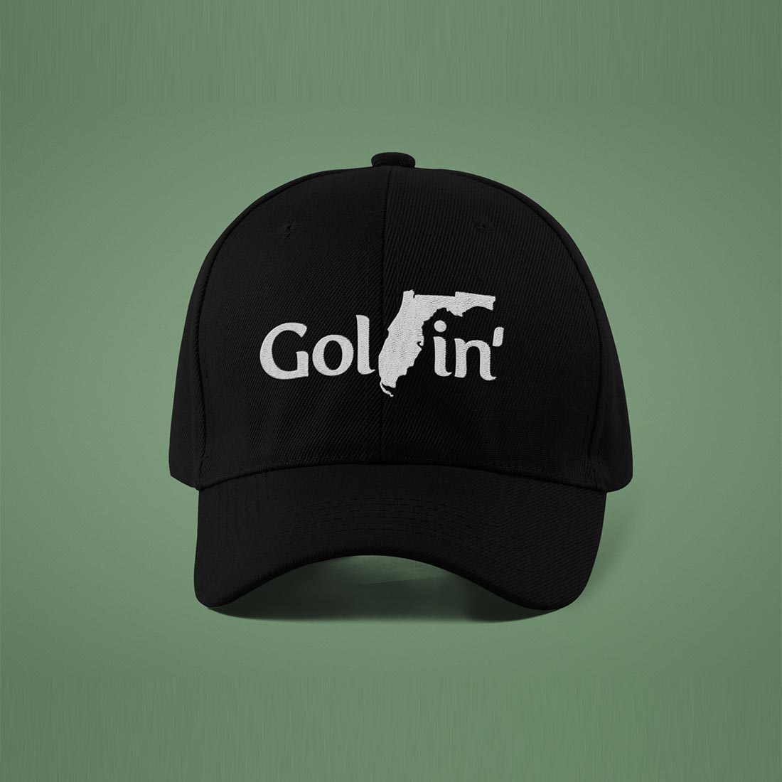 golfin golfing florida backwards f logo hats headwear