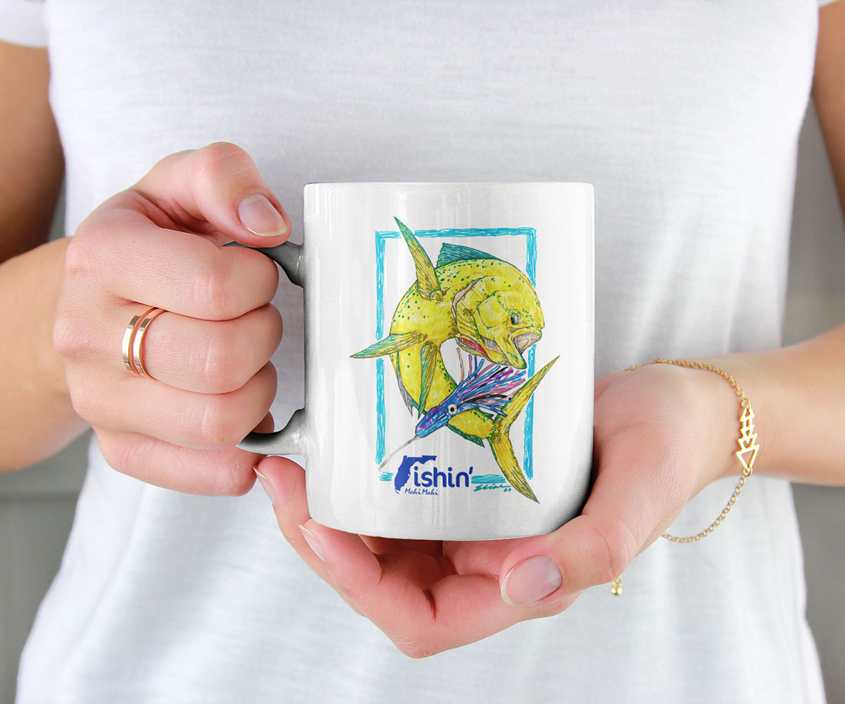 fishin fishing fl florida icon logo design accessories coffee cup mug cups